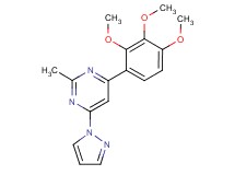 2-methyl-4-(1H-pyrazol-1-yl)-6-(2,3,4-trimethoxyphenyl)pyrimidine