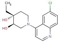 (3R*,4R*)-1-(6-chloroquinolin-4-yl)-4-ethylpiperidine-3,4-diol