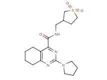 N-[(1,1-dioxidotetrahydro-3-thienyl)methyl]-2-(1-pyrrolidinyl)-5,6,7,8-tetrahydro-4-quinazolinecarboxamide