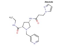 (4S)-N-ethyl-4-{[3-(1H-pyrazol-1-yl)propanoyl]amino}-1-(pyridin-3-ylmethyl)-L-prolinamide