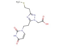 {5-[2-(2,4-dioxo-3,4-dihydropyrimidin-1(2H)-yl)ethyl]-3-[2-(methylthio)ethyl]-1H-1,2,4-triazol-1-yl}acetic acid