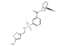 3-[(1R*,5S*)-6-azabicyclo[3.2.1]oct-6-ylcarbonyl]-N-[(5-methylisoxazol-3-yl)methyl]benzenesulfonamide