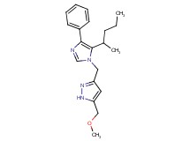 5-(methoxymethyl)-3-{[5-(1-methylbutyl)-4-phenyl-1H-imidazol-1-yl]methyl}-1H-pyrazole
