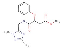 methyl {4-[(1,3-dimethyl-1H-1,2,4-triazol-5-yl)methyl]-3-oxo-3,4-dihydro-2H-1,4-benzoxazin-2-yl}acetate