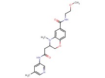 N-(2-methoxyethyl)-4-methyl-3-{2-[(5-methylpyridin-3-yl)amino]-2-oxoethyl}-3,4-dihydro-2H-1,4-benzoxazine-6-carboxamide