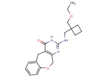 2-({[1-(ethoxymethyl)cyclobutyl]methyl}amino)-5,11-dihydro[1]benzoxepino[3,4-d]pyrimidin-4(3H)-one