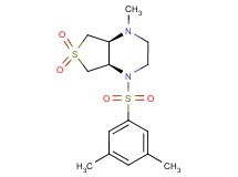 (4aS*,7aR*)-1-[(3,5-dimethylphenyl)sulfonyl]-4-methyloctahydrothieno[3,4-b]pyrazine 6,6-dioxide