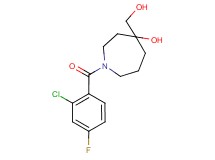 1-(2-chloro-4-fluorobenzoyl)-4-(hydroxymethyl)-4-azepanol