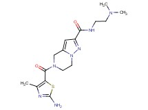 5-[(2-amino-4-methyl-1,3-thiazol-5-yl)carbonyl]-N-[2-(dimethylamino)ethyl]-4,5,6,7-tetrahydropyrazolo[1,5-a]pyrazine-2-carboxamide