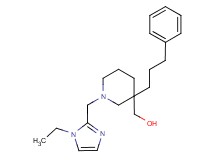 [1-[(1-ethyl-1H-imidazol-2-yl)methyl]-3-(3-phenylpropyl)-3-piperidinyl]methanol