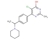 5-chloro-2-methyl-6-[4-(1-piperidin-1-ylethyl)phenyl]pyrimidin-4-ol