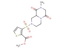 methyl 3-[(8-methyl-6,9-dioxooctahydro-2H-pyrazino[1,2-a]pyrazin-2-yl)sulfonyl]thiophene-2-carboxylate