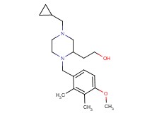 2-[4-(cyclopropylmethyl)-1-(4-methoxy-2,3-dimethylbenzyl)-2-piperazinyl]ethanol