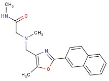 N~1~,N~2~-dimethyl-N~2~-{[5-methyl-2-(2-naphthyl)-1,3-oxazol-4-yl]methyl}glycinamide