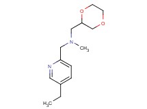 (1,4-dioxan-2-ylmethyl)[(5-ethylpyridin-2-yl)methyl]methylamine