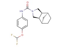 (1R*,2R*,6S*,7S*)-N-[4-(difluoromethoxy)phenyl]-4-azatricyclo[5.2.1.0~2,6~]decane-4-carboxamide