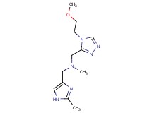 1-[4-(2-methoxyethyl)-4H-1,2,4-triazol-3-yl]-N-methyl-N-[(2-methyl-1H-imidazol-4-yl)methyl]methanamine