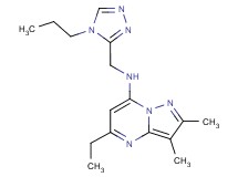 5-ethyl-2,3-dimethyl-N-[(4-propyl-4H-1,2,4-triazol-3-yl)methyl]pyrazolo[1,5-a]pyrimidin-7-amine