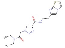 1-[2-(diethylamino)-2-oxoethyl]-N-(2-imidazo[2,1-b][1,3]thiazol-6-ylethyl)-1H-1,2,3-triazole-4-carboxamide