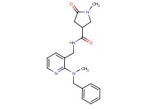 N-({2-[benzyl(methyl)amino]pyridin-3-yl}methyl)-1-methyl-5-oxopyrrolidine-3-carboxamide