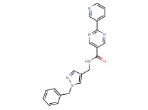 N-[(1-benzyl-1H-pyrazol-4-yl)methyl]-2-(3-pyridinyl)-5-pyrimidinecarboxamide