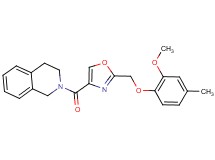 2-({2-[(2-methoxy-4-methylphenoxy)methyl]-1,3-oxazol-4-yl}carbonyl)-1,2,3,4-tetrahydroisoquinoline