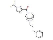 (1S*,5R*)-6-{[1-(difluoromethyl)-1H-pyrazol-3-yl]carbonyl}-3-(3-phenylpropyl)-3,6-diazabicyclo[3.2.2]nonane