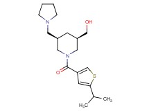 [(3R*,5R*)-1-[(5-isopropyl-3-thienyl)carbonyl]-5-(1-pyrrolidinylmethyl)-3-piperidinyl]methanol