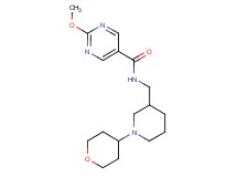 2-methoxy-N-{[1-(tetrahydro-2H-pyran-4-yl)piperidin-3-yl]methyl}pyrimidine-5-carboxamide
