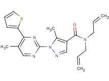 N,N-diallyl-5-methyl-1-[5-methyl-4-(2-thienyl)-2-pyrimidinyl]-1H-pyrazole-4-carboxamide