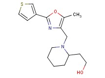 2-(1-{[5-methyl-2-(3-thienyl)-1,3-oxazol-4-yl]methyl}-2-piperidinyl)ethanol