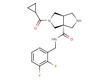 (3aR*,6aR*)-2-(cyclopropylcarbonyl)-N-(2,3-difluorobenzyl)hexahydropyrrolo[3,4-c]pyrrole-3a(1H)-carboxamide