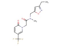N-[(3-ethylisoxazol-5-yl)methyl]-N-methyl-2-[2-oxo-5-(trifluoromethyl)pyridin-1(2H)-yl]acetamide