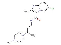 6-chloro-2-methyl-N-[3-(4-methylpiperazin-1-yl)butyl]imidazo[1,2-a]pyridine-3-carboxamide