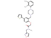 2-[2-{[4-(2,3-dimethylphenyl)-1-piperazinyl]methyl}-4-(2-thienyl)phenoxy]-N-(3-isoxazolylmethyl)-N-methylacetamide
