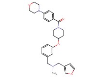 (3-furylmethyl)methyl[3-({1-[4-(4-morpholinyl)benzoyl]-4-piperidinyl}oxy)benzyl]amine