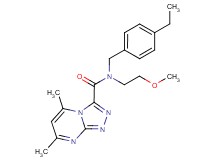 N-(4-ethylbenzyl)-N-(2-methoxyethyl)-5,7-dimethyl[1,2,4]triazolo[4,3-a]pyrimidine-3-carboxamide