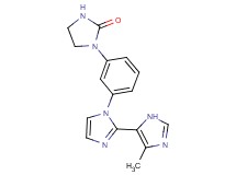 1-[3-(5'-methyl-1H,3'H-2,4'-biimidazol-1-yl)phenyl]imidazolidin-2-one