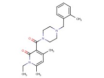 1-ethyl-4,6-dimethyl-3-{[4-(2-methylbenzyl)-1-piperazinyl]carbonyl}-2(1H)-pyridinone