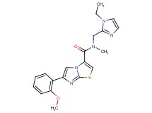 N-[(1-ethyl-1H-imidazol-2-yl)methyl]-6-(2-methoxyphenyl)-N-methylimidazo[2,1-b][1,3]thiazole-3-carboxamide