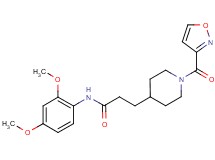 N-(2,4-dimethoxyphenyl)-3-[1-(isoxazol-3-ylcarbonyl)piperidin-4-yl]propanamide