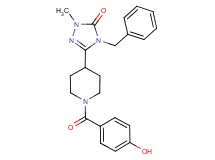 4-benzyl-5-[1-(4-hydroxybenzoyl)piperidin-4-yl]-2-methyl-2,4-dihydro-3H-1,2,4-triazol-3-one