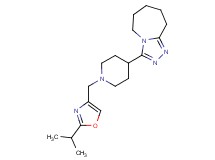 3-{1-[(2-isopropyl-1,3-oxazol-4-yl)methyl]piperidin-4-yl}-6,7,8,9-tetrahydro-5H-[1,2,4]triazolo[4,3-a]azepine