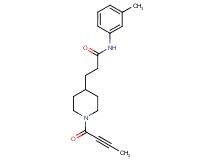 3-[1-(2-butynoyl)-4-piperidinyl]-N-(3-methylphenyl)propanamide