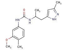 N-(3-methoxy-4-methylphenyl)-N'-[1-methyl-2-(3-methyl-1H-pyrazol-5-yl)ethyl]urea