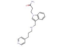 3-(3-{[(3-pyridin-4-ylpropyl)amino]methyl}-1H-indol-1-yl)propanamide