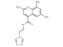 2,6,8-trimethyl-N-[2-(4H-1,2,4-triazol-4-yl)ethyl]-4-quinolinecarboxamide