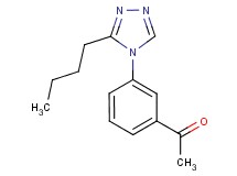 1-[3-(3-butyl-4H-1,2,4-triazol-4-yl)phenyl]ethanone