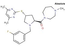 1-[(4R)-4-[(4,6-dimethyl-2-pyrimidinyl)thio]-1-(3-fluorobenzyl)-L-prolyl]-4-methyl-1,4-diazepane