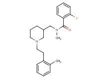 2-fluoro-N-methyl-N-({1-[2-(2-methylphenyl)ethyl]-3-piperidinyl}methyl)benzamide